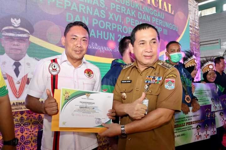 Jadi Juara Umum Pekan Olahraga Provinsi, Febrio Fadillah Dapat Penghargaan
