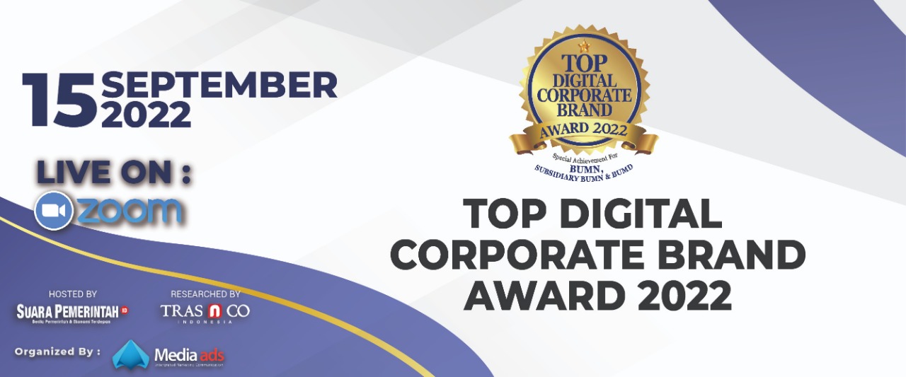 Pra Event TOP DIGITAL CORPORATE BRAND AWARD 2022