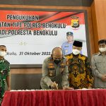 Kapolda Bengkulu Resmikan Kenaikan Tipologi Polres Bengkulu Menjadi Polresta Bengkulu