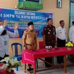 sosialisasi pencegahan penyalahgunaan narkoba tingkat SMP bertempat di SMP Negeri 14 Kota Bengkulu
