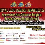 Ayo Saksikan! Ada Festival Lagu Daerah di Taman Budaya Bengkulu 26-27 November 2022